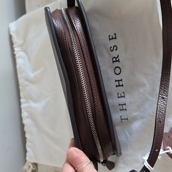 NWT The Horse Clara Shoulder Bag In Coffee Leather - Picture 9 of 11